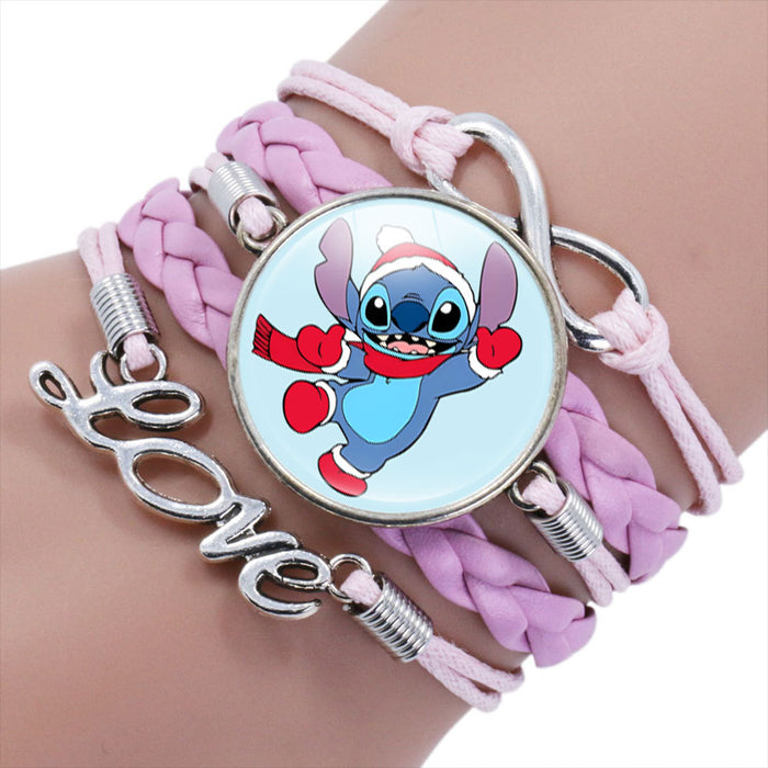 Wholesale Cartoon Braided Multi-layer Gemstone Bracelet JDC-BT-NH019