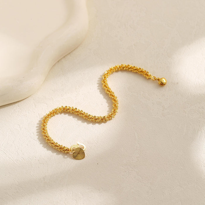 Wholesale New niche light luxury unique design Fried Dough Twists bracelet high-level versatile hand jewelry