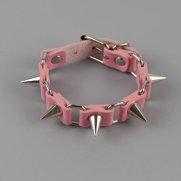 Wholesale Punk Rivet Dark High Beauty Value Leather Bracelet