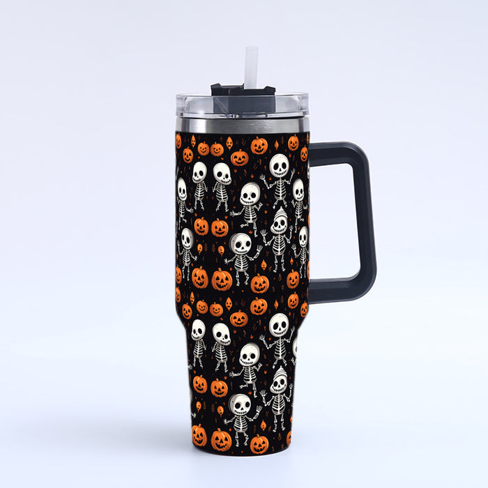 Wholesale Seasonal 3D Printed Handle Stainless Steel Tumbler 40oz Decorative Resale Accessory MOQ≥2