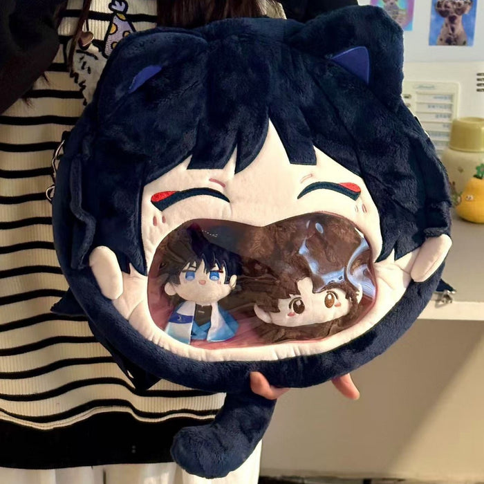 Wholesale PP cotton cute backpack cartoon character backpack  transparent bag