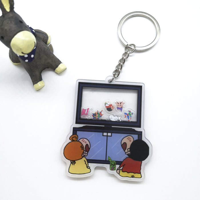 Wholesale Keychain Acrylic Decorative Bag Charm Small Accessories cartoon Keychain