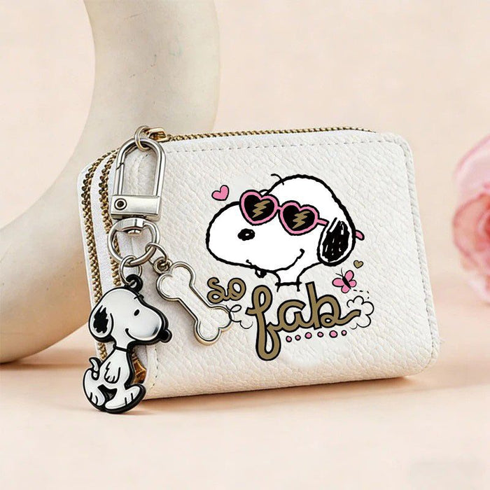 Wholesale PU Leather Cute Cartoon Coin Wallet Double Zipper Credit Card Holder With Card Slots Fashion Accessory Gift For Casual Youth Style