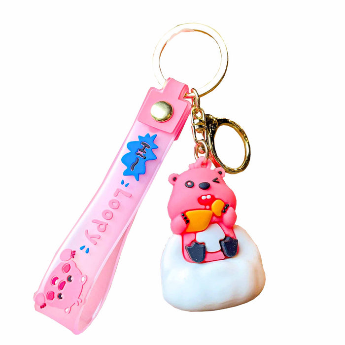 Wholesale PVC Cartoon Doll Keychain JDC-KC-LeZi034