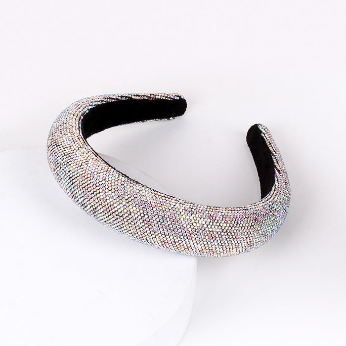 Wholesale Leopard Print Sponge Rhinestone Headband JDC-HD-Mengm004