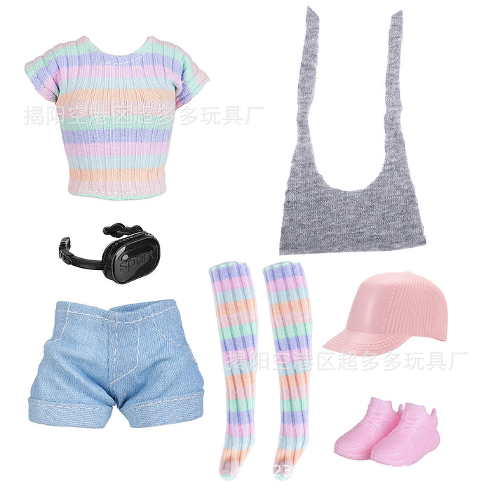 Wholesale 11 Inch 30cm Doll Running Dress Fashion Pants Socks