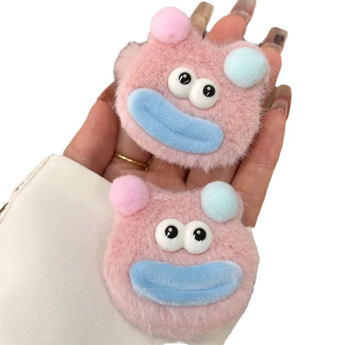 Wholesale Cartoon Cute Little Monster Plush Hair Clips Hair Scrunchies JDC-HC-Yika005