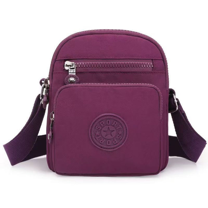 Wholesale Women' s canvas bag portable ladies messenger bag Oxford cloth casual shoulder bag vertical small bag