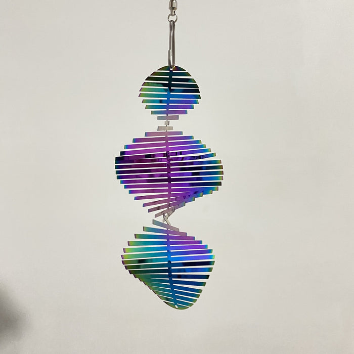 Wholesale 3D Stainless Steel Rotating Wind Gyro Wind Chimes