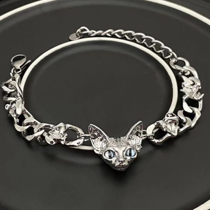 Wholesale Meow Star Titanium Steel Bracelet JDC-BT-YanH009