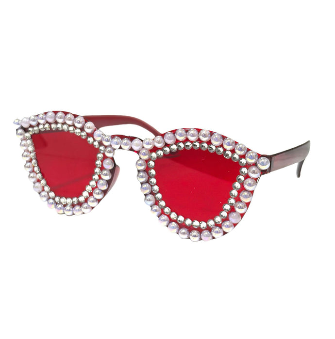 Wholesale Pearl studded cat eye sunglasses and glasses