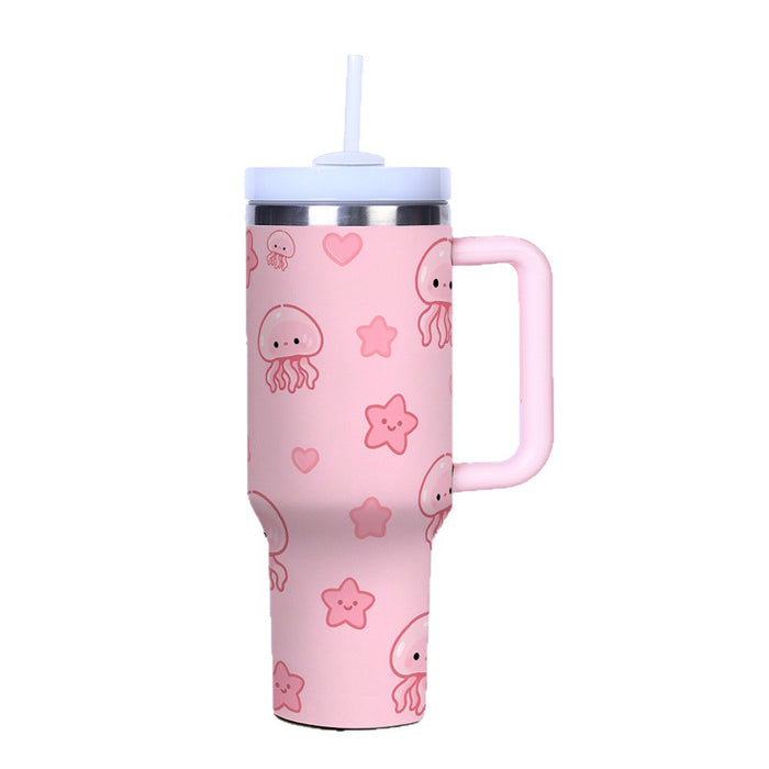Wholesale Pink 40oz Water Cup Stainless Steel Thermal Insulation Car ice bullies cup