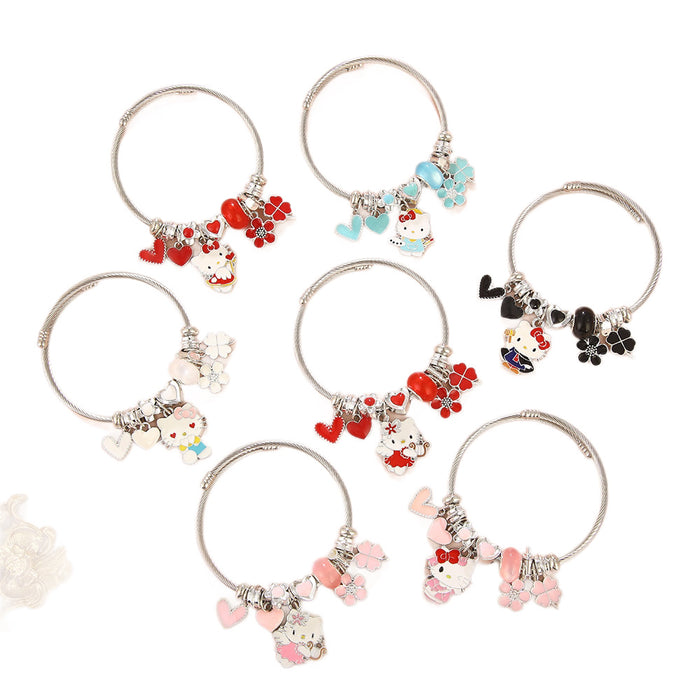 Wholesale Students'  Cartoon Stainless Steel Bracelet