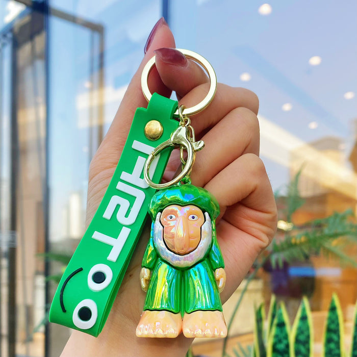 Wholesale 10 PCS Colorful and cute cartoon silicone keychains