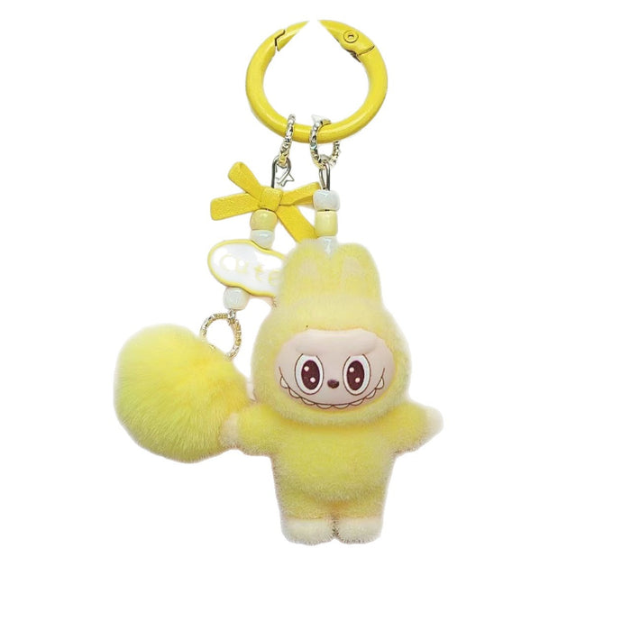 Wholesale Flocked Rabbit Keychain Backpack Charm