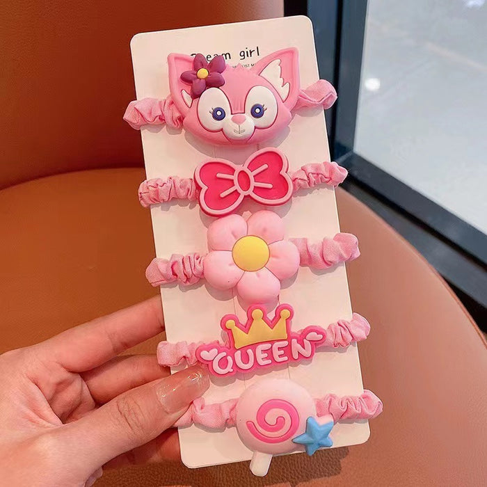 Wholesale Cartoon Cute Fabric Hair Ties JDC-HS-Weiye009