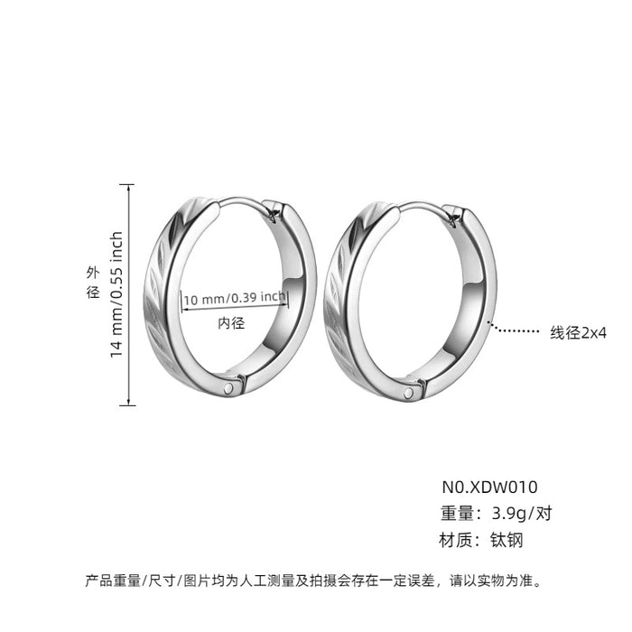 Wholesale Geometric Titanium Steel Earrings