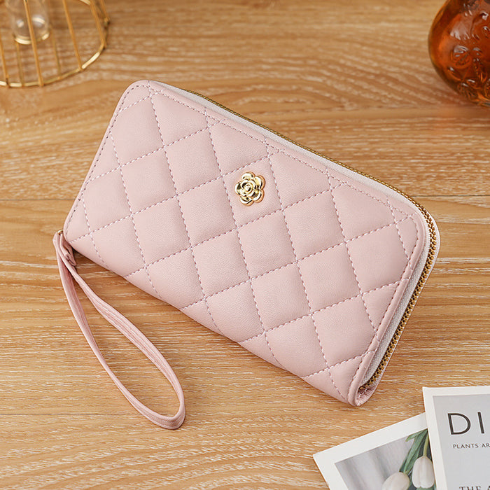 Wholesale Light Luxury Fresh Fragrant Women's Wrist Bag Wallet Women's Multi Card Women's Mobile Phone Bag JDC-WT-XQ002