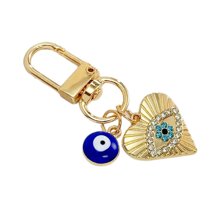 Wholesale Devil Eye Keychain Blue Eyes Oil Dripping Keychain