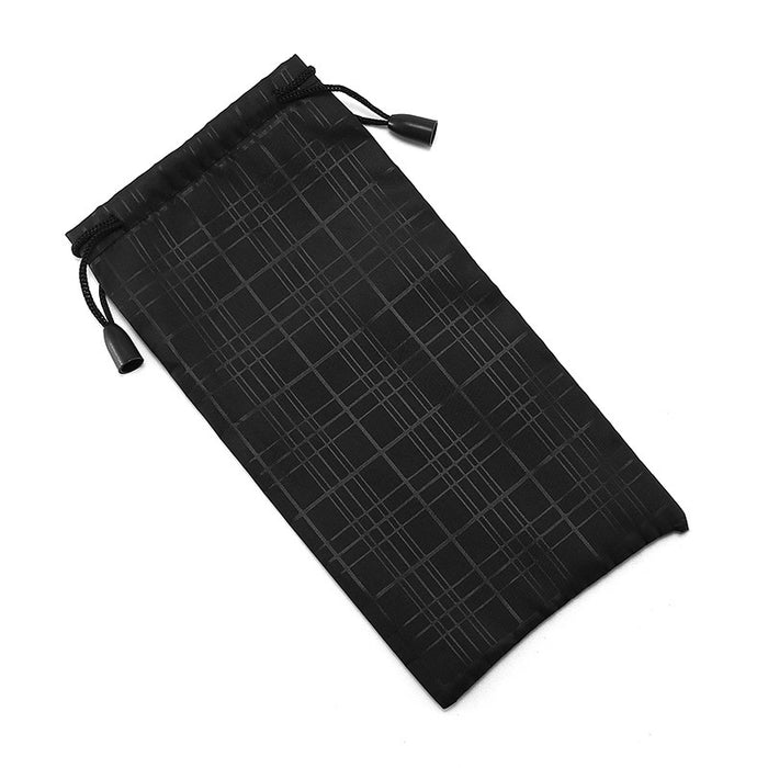 Wholesale Sunglasses PU leather box soft bag Sunglasses box fashionable black handheld portable glasses box