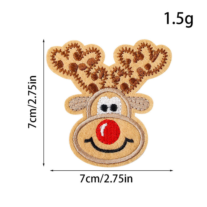 Wholesale Christmas Cloth Patch DIY Patches