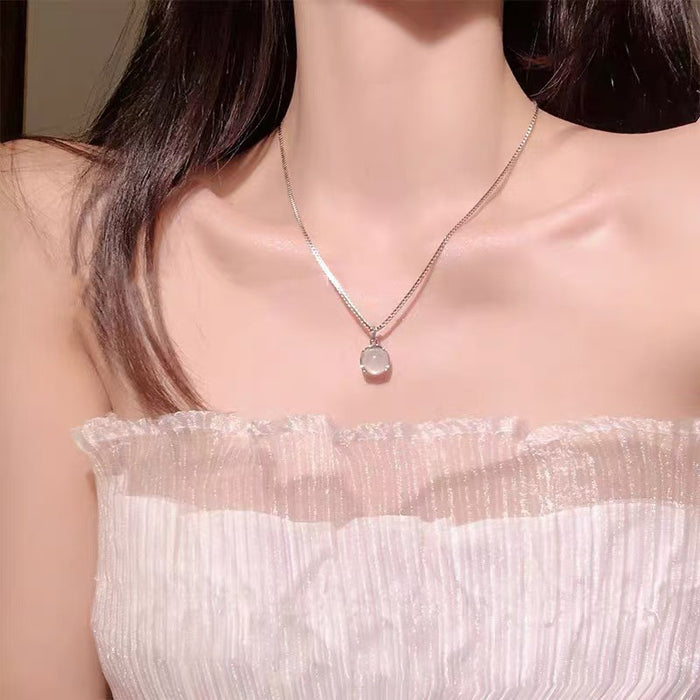 Wholesale  Necklace Pendant Moonlight Stone Neck Chain Clavicle