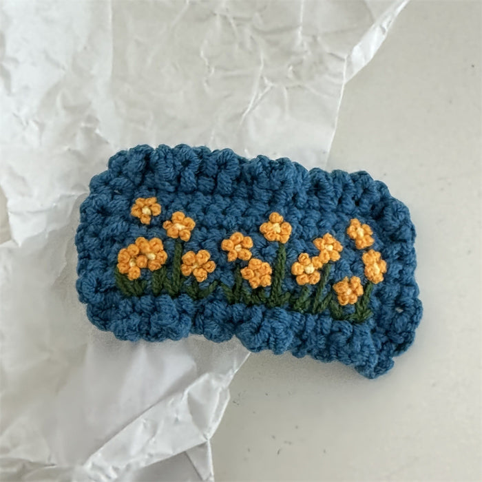 Wholesale Crochet Handmade Embroidered Cute Hair Clips