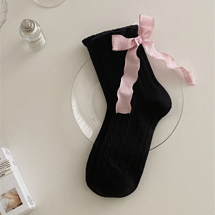 Wholesale Socks, bow tie, mid tube socks