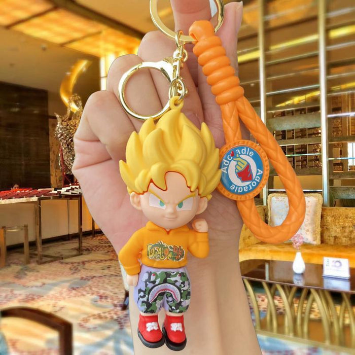 Wholesale Cartoon Silicone Doll Keychain JDC-KC-MingT248