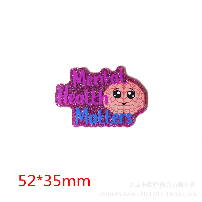 Wholesale Cartoon Organ Acrylic Pin DIY Patch Accessories JDC-FK-OuYie009