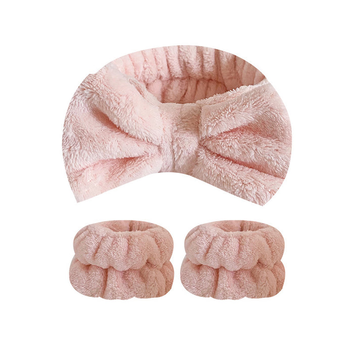 Wholesale Butterfly End Hairband Wristband Set for Women Washing and Beauty Headband Wristband Wristband Hair Accessories Headdress