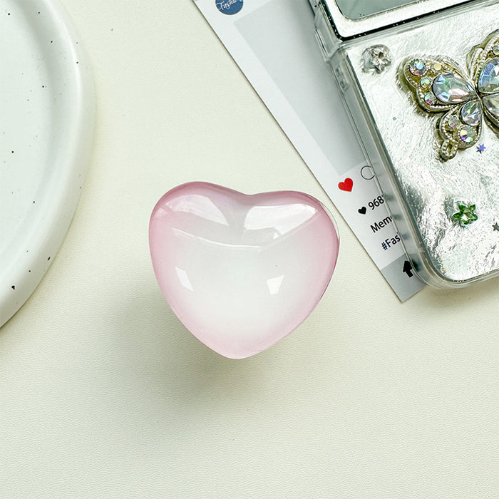 Wholesale Glass Heart-Shaped Phone Airbag Stand