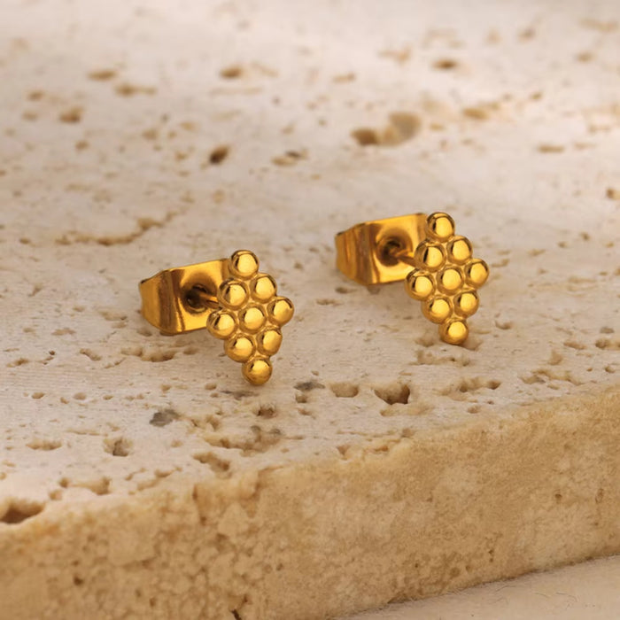 Wholesale  gold love bow earrings fashion  earrings stainless steel jewelry