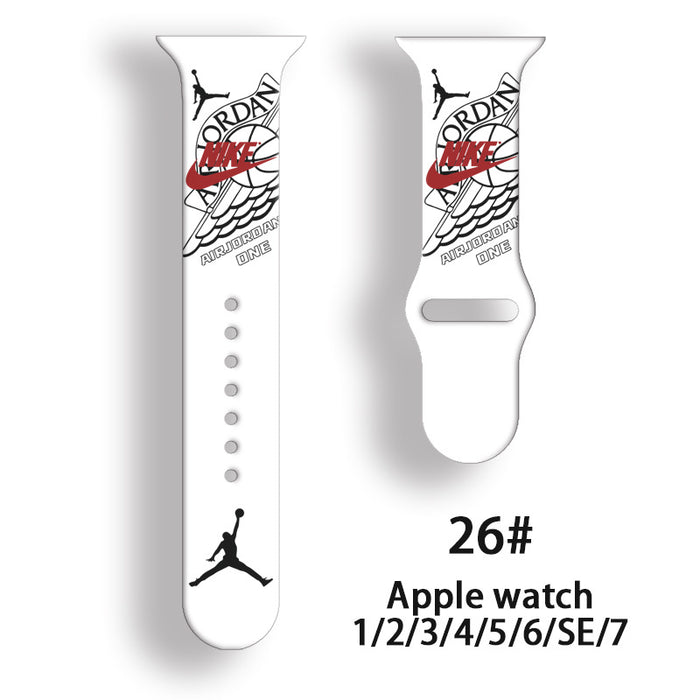 Wholesale Printed Silicone Watch Strap Wrist Strap JDC-WD-NuoQi090