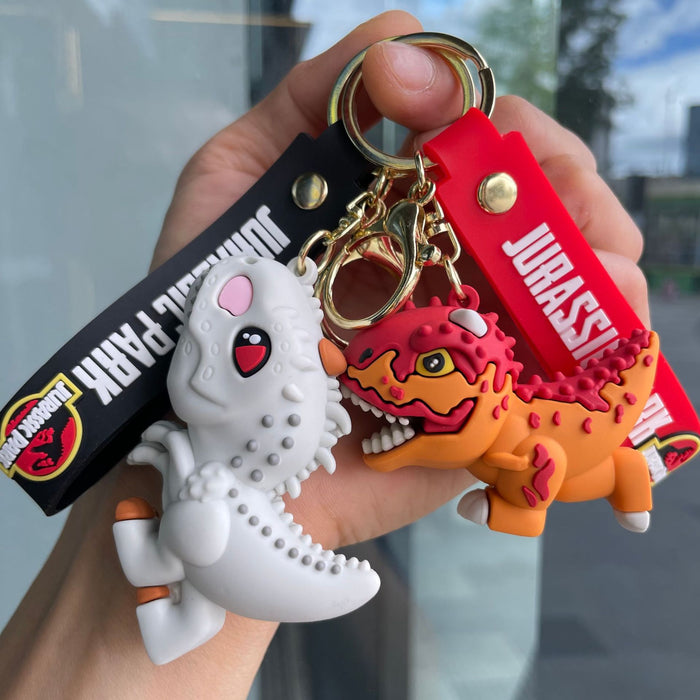 Wholesale Dinosaur PVC Keychain Trendy Cartoon Bag Charm for Gift Resale MOQ≥2