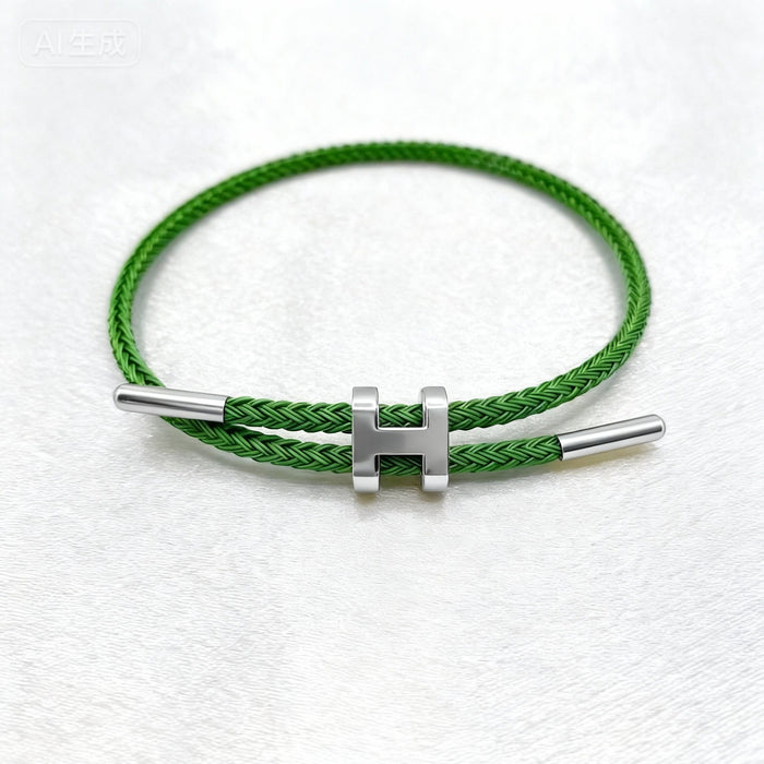 Wholesale I-Shaped Buckle Steel Wire Bracelet H Buckle Adjustable Titanium Steel Bracelet