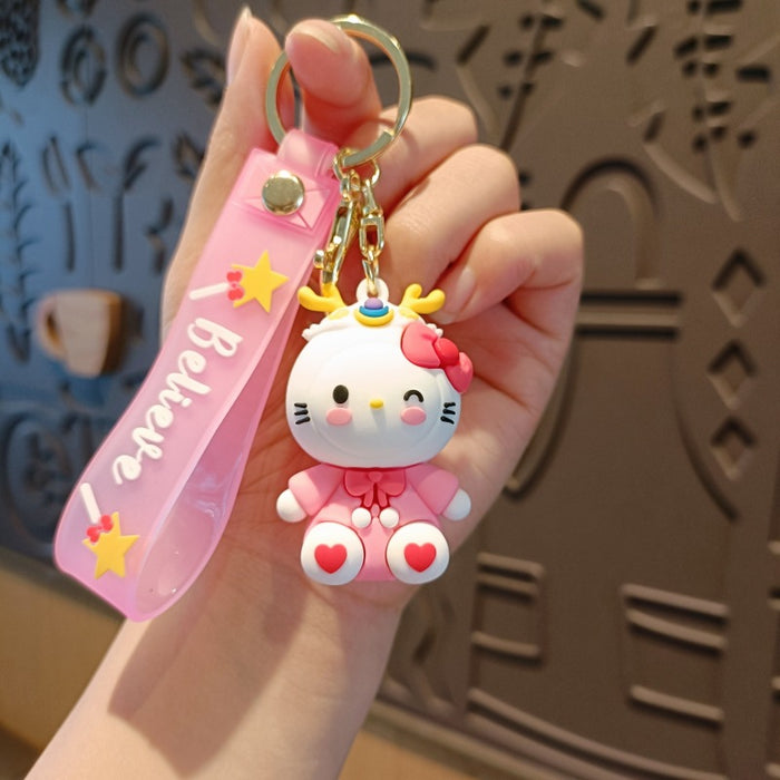 Wholesale Cute 3D Doll Silicone Keychain JDC-KC-MingT131