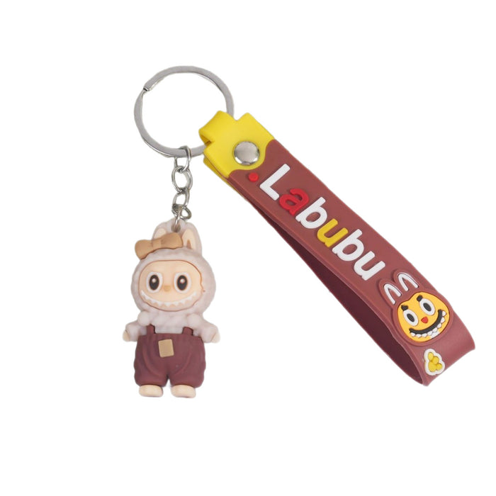 Wholesale Cartoon straw hat sheep keychain
