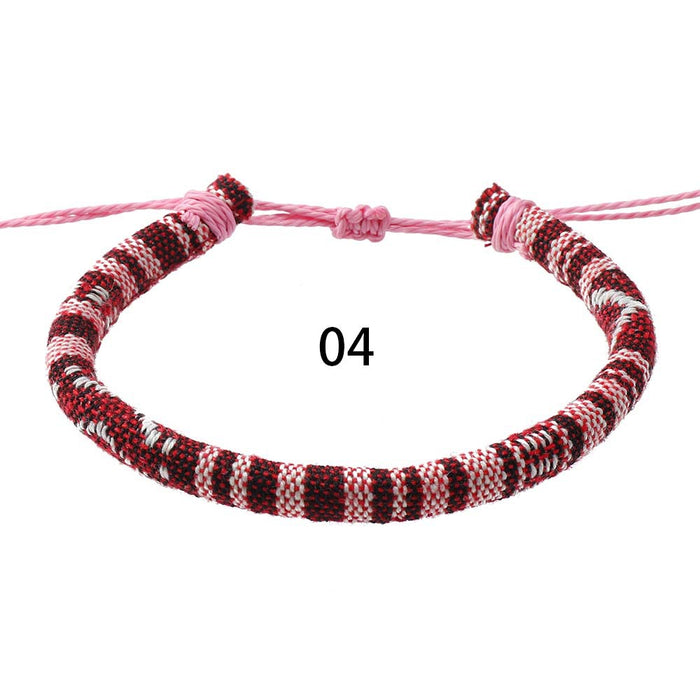 Wholesale Hot Sale Bohemian Ethnic Style Hand-woven Bracelets Colorful Surfing Cloth Bracelets Friendship Bracelets JDC-BT-XH006