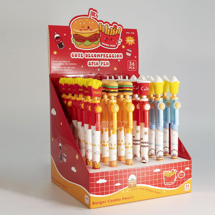 Wholesale 36pcs/ box Cartoon Pen for the Beginning of School Season,  Black Pen,  Student Stationery Supplies,  Gift Manufacturer