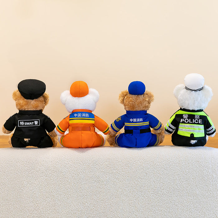 Wholesale Traffic Police Bear Doll Public Security Police Doll JDC-DO-MW023