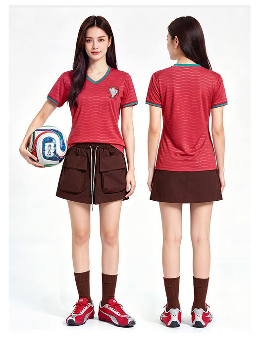 Wholesale Football Jersey Crop Top Summer Casual Sportswear for Fans Gift Boutique