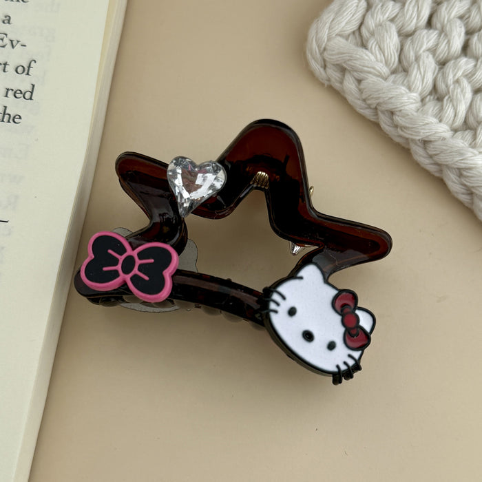 Wholesale Elegant Acetic Acid Star Cat Hair Clips