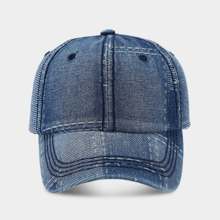 Wholesale Irregular patchwork retro denim baseball cap