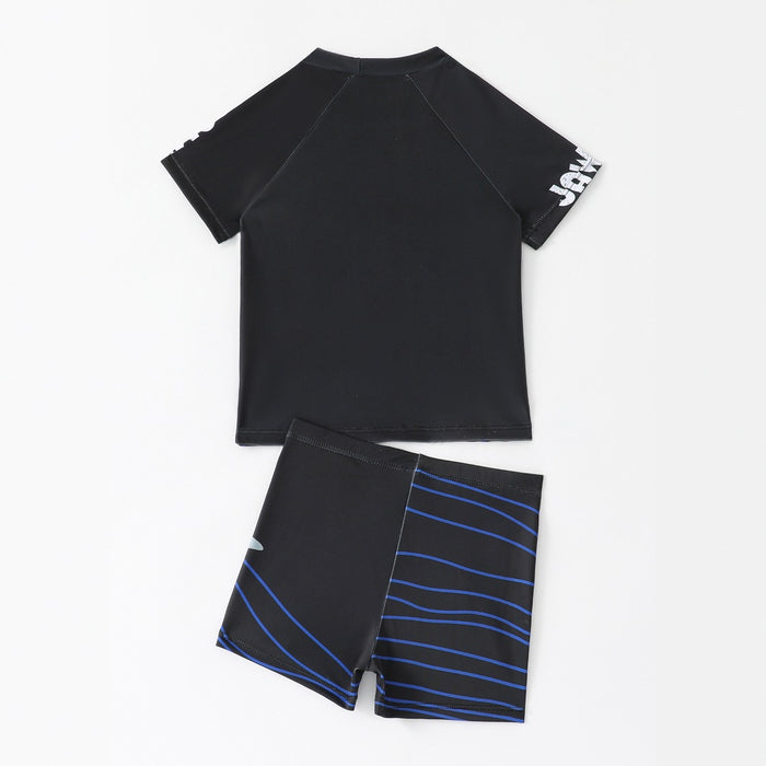 Wholesale Children's swim trunks cartoon swim trunks swim cap set flat angle comfortable quick drying