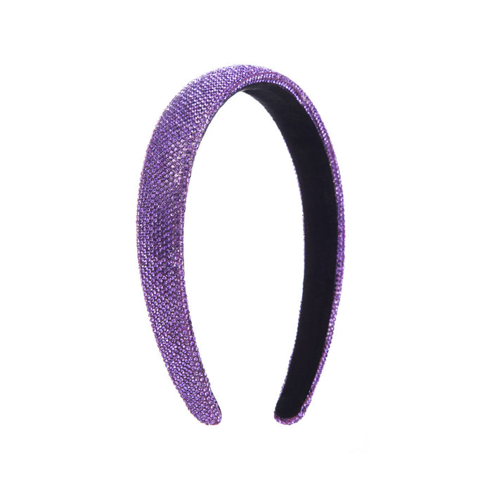 Wholesale Simple Rainbow Full Diamond Headband JDC-HD-HM021