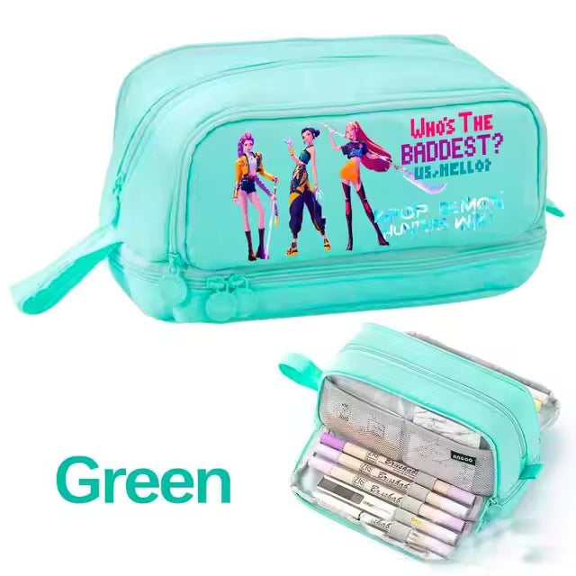 Wholesale Fashion Polyester Cartoon Pencil Case Multifunctional Stationery Pouch Cute School Bag
