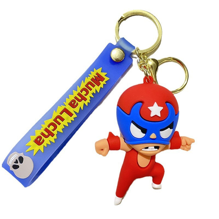 Wholesale PVC Cartoon Doll Keychain JDC-KC-WuYi118