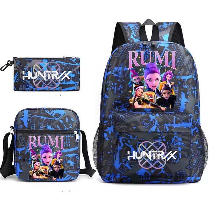 Wholesale Kpop backpack,  anime school bag , lightweight student backpack,  three-piece set