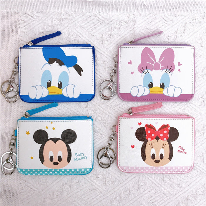 Wholesale PU Cartoon Printing with Key Ring Coin Card Holder JDC-WT-YaLL015